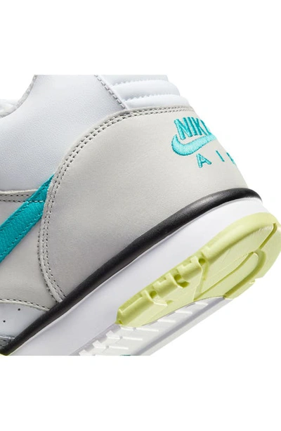 Shop Nike Air Trainer 1 Sneaker In White/ Teal Nebula/ Grey