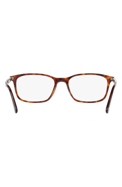 Shop Persol 55mm Square Optical Glasses In Brown