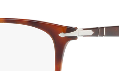 Shop Persol 55mm Square Optical Glasses In Brown