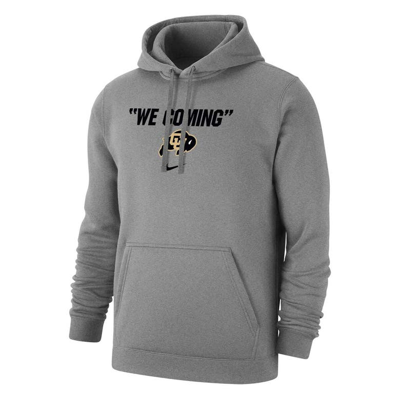 Shop Nike Heather Gray Colorado Buffaloes We Coming Pullover Hoodie