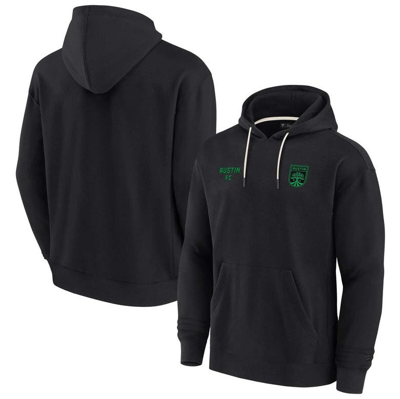 Fanatics Signature Unisex  Black Austin Fc Super Soft Fleece Pullover Hoodie In Black