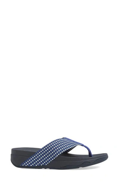 Shop Fitflop Surfa™ Flip Flop In Royal Blue Fabric