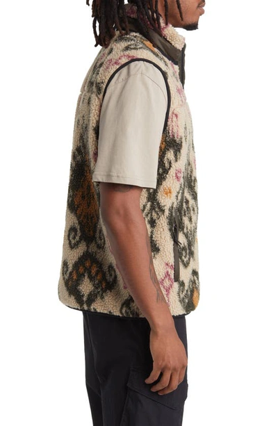 Shop Carhartt Prentis Fleece Vest Liner In Baru Jacquard Wall / Cypress