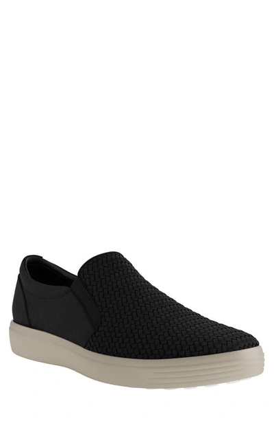 Shop Ecco Soft 7 Slip-on Sneaker In Black