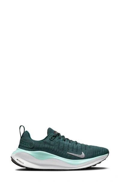 Nike Infinityrn 4 Running Shoe In Deep Jungle/ Silver/ Black