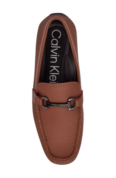Shop Calvin Klein Ori Driving Loafer In Cognac