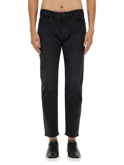Shop Hugo Boss Boss Tapered Fit Jeans In Black