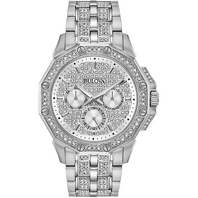 Pre-owned Bulova Men's Octava Silver Dial Watch - 96c134