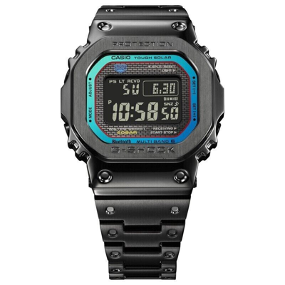 Pre-owned Casio G-shock Digital Full Metal Polychromatic Accents Men's Watch Gmwb5000bpc1