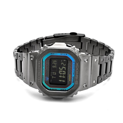Pre-owned Casio G-shock Digital Full Metal Polychromatic Accents Men's Watch Gmwb5000bpc1