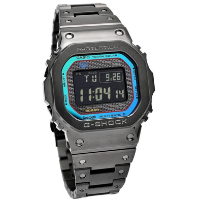 Pre-owned Casio G-shock Digital Full Metal Polychromatic Accents Men's Watch Gmwb5000bpc1