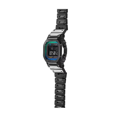 Pre-owned Casio G-shock Digital Blue Green Stainless Steel Men's Watch Gmwb5000bpc-1
