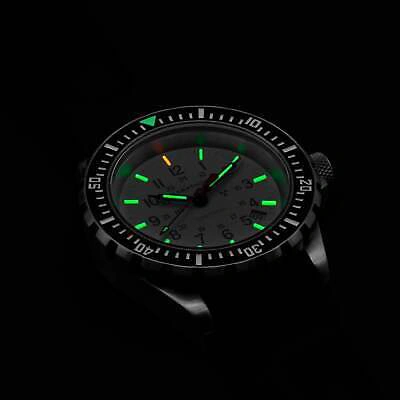 Pre-owned Marathon 41mm Arctic Edition Large Diver's Quartz (tsar) 316l Stainless Steel Wr