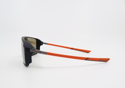 Pre-owned Mclaren Mlsgps03 C02 Matte Black/orange Temples-brown Shield, Sunglasses.