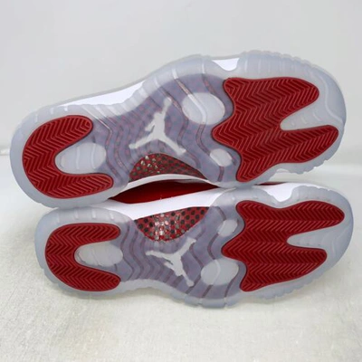 Pre-owned Jordan Air  11 Cherry Red Sneakers, Size 14 Bnib Ct8012-116 In White