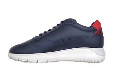 Pre-owned Hogan Men's Shoes Interactive3 Sneaker In Blue Hxm3710am24s9c301j Leather