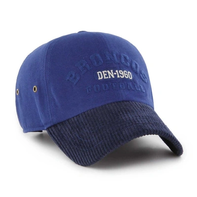 Shop 47 ' Royal Denver Broncos Ridgeway Clean Up Adjustable Hat