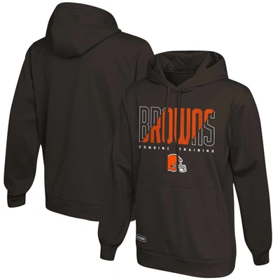 Shop Outerstuff Brown Cleveland Browns Backfield Combine Authentic Pullover Hoodie