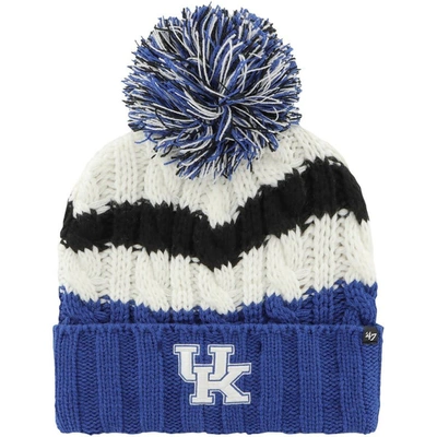 Shop 47 ' White Kentucky Wildcats Ashfield Cuffed Knit Hat With Pom