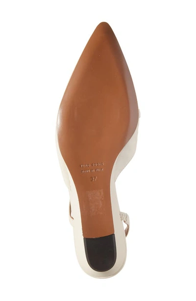 Shop Atp Atelier Pantanelli Pointed Toe Slingback Pump In Linen