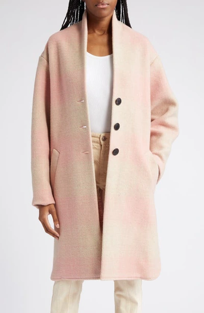 Shop Isabel Marant Étoile Gabriel Gradient Color Coat In Light Pink