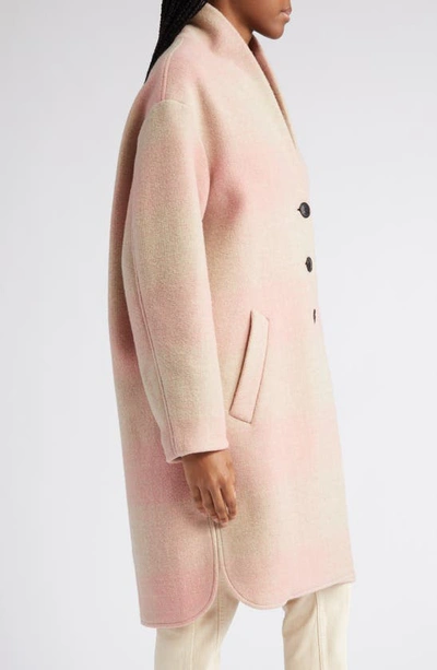 Shop Isabel Marant Étoile Gabriel Gradient Color Coat In Light Pink