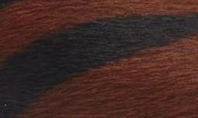 Shop Atp Atelier Riano Genuine Calf Hair Pointed Toe Slingback Pump In Brandy/ Black