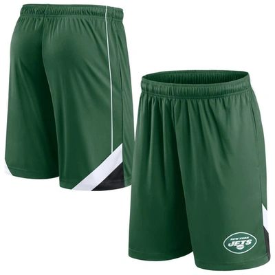 Shop Fanatics Branded Green New York Jets Interlock Shorts
