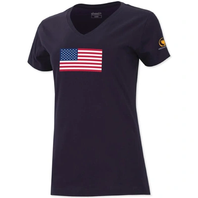 Shop Ahead Navy 2024 Presidents Cup Team Usa Vista V-neck T-shirt