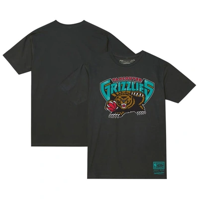 Shop Mitchell & Ness Unisex   Black Vancouver Grizzlies Hardwood Classics Mvp Throwback Logo T-shirt