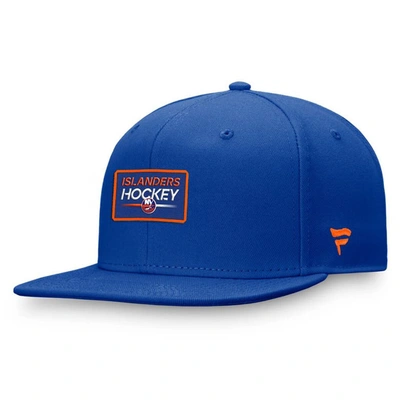 Shop Fanatics Branded  Royal New York Islanders Authentic Pro Prime Snapback Hat