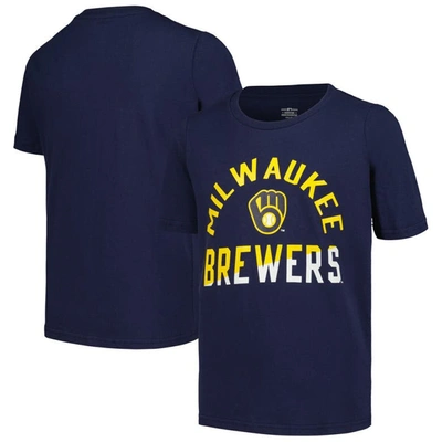 Shop Outerstuff Youth Navy Milwaukee Brewers Halftime T-shirt