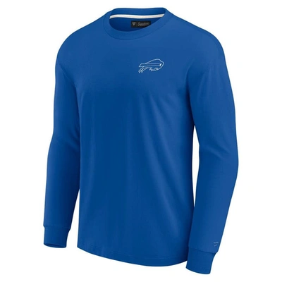 Shop Fanatics Signature Unisex  Royal Buffalo Bills Elements Super Soft Long Sleeve T-shirt