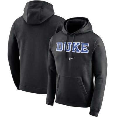 Shop Nike Black Duke Blue Devils Arch Club Fleece Pullover Hoodie