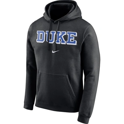 Shop Nike Black Duke Blue Devils Arch Club Fleece Pullover Hoodie