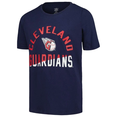 Shop Outerstuff Youth Navy Cleveland Guardians Halftime T-shirt