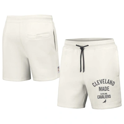 Shop Staple Nba X  Cream Cleveland Cavaliers Heavyweight Fleece Shorts