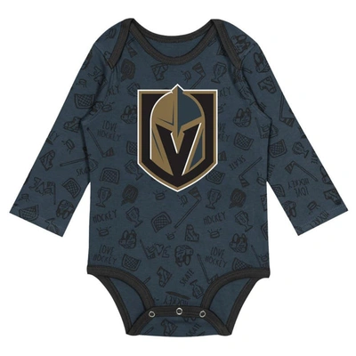 Shop Outerstuff Infant Gray Vegas Golden Knights Dynamic Defender Long Sleeve Bodysuit