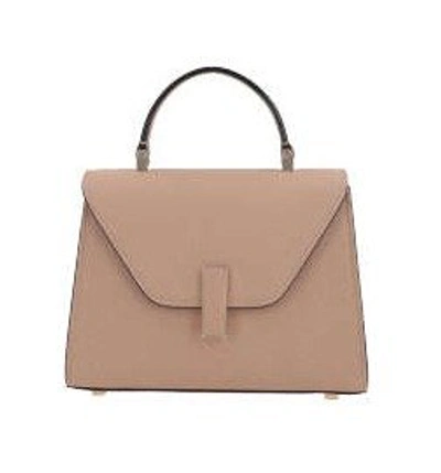 Shop Valextra Iside Foldover Micro Tote Bag In Beige