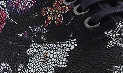 Shop Robert Graham Kobra Snake Embossed Low Top Sneaker In Black