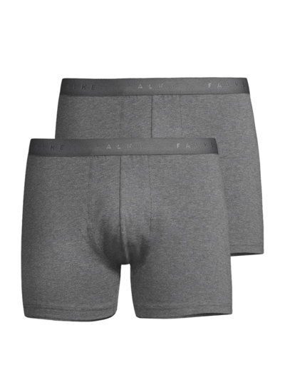 Shop Falke Men's Boxer Brief 2-pack In Dark Grey Heather