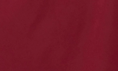 Alex Evenings Embellished Halter Ruched Column Formal Gown In Wine