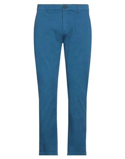 Shop Department 5 Man Pants Azure Size 35 Cotton, Elastane In Blue