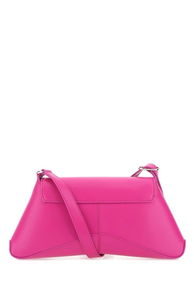 Shop Balenciaga Woman Fuchsia Leather Medium Xx Flap Crossbody Bag In Pink