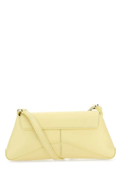 Shop Balenciaga Woman Pastel Pink Leather Small Xx Flap Crossbody Bag In Yellow