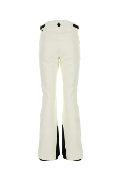 Shop Moncler Grenoble Woman Ivory Polyester Ski Pant In White