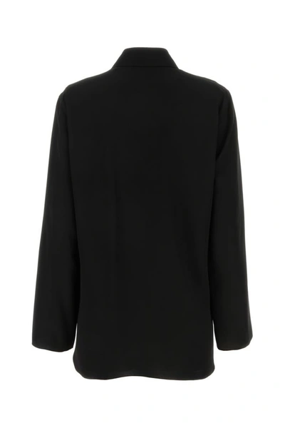 Shop The Row Woman Black Silk Bluse