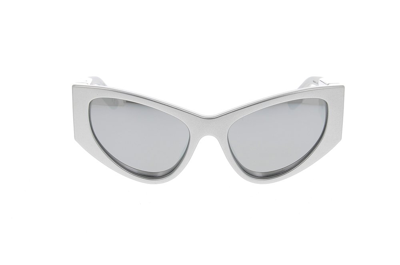 Shop Balenciaga Eyewear Monaco Cat In Grey