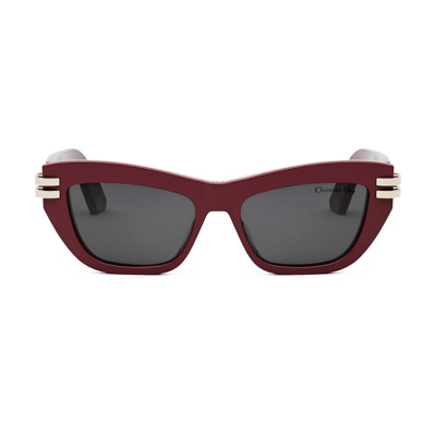 Shop Dior Eyewear Butterfly Frame Sunglasses In Red