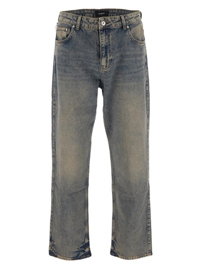 Shop Represent Straight Leg Denim In Blue